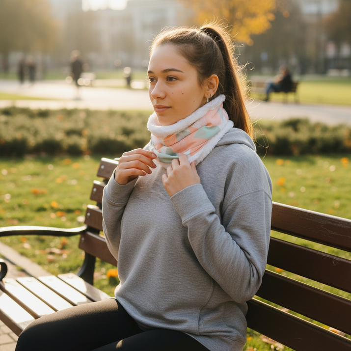 BUFF INVIERNO - TRIANGULOS PASTEL